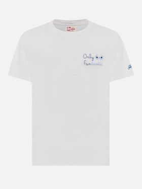 Classic fit cotton jersey t-shirt Portofino with Only Fantastic embroidery - MC2 Saint Barth