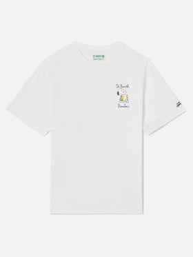 White Portofino T-shirt with St. Barth Bomber embroidery | Special Edition