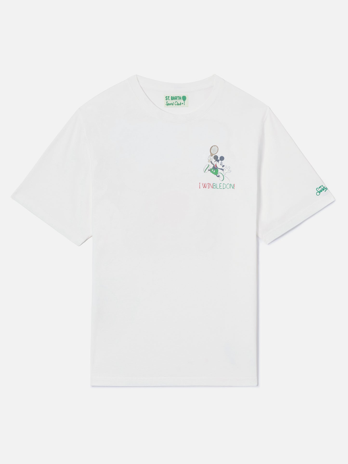White Portofino T-shirt with I Winbledon embroidery | Special Edition