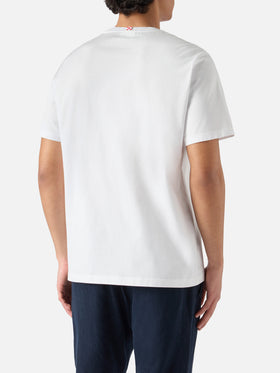 White Portofino T-shirt with I'm The Boss embroidery | Special Edition