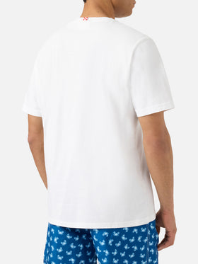 T-shirt Portofino bianca con ricamo À La Plage