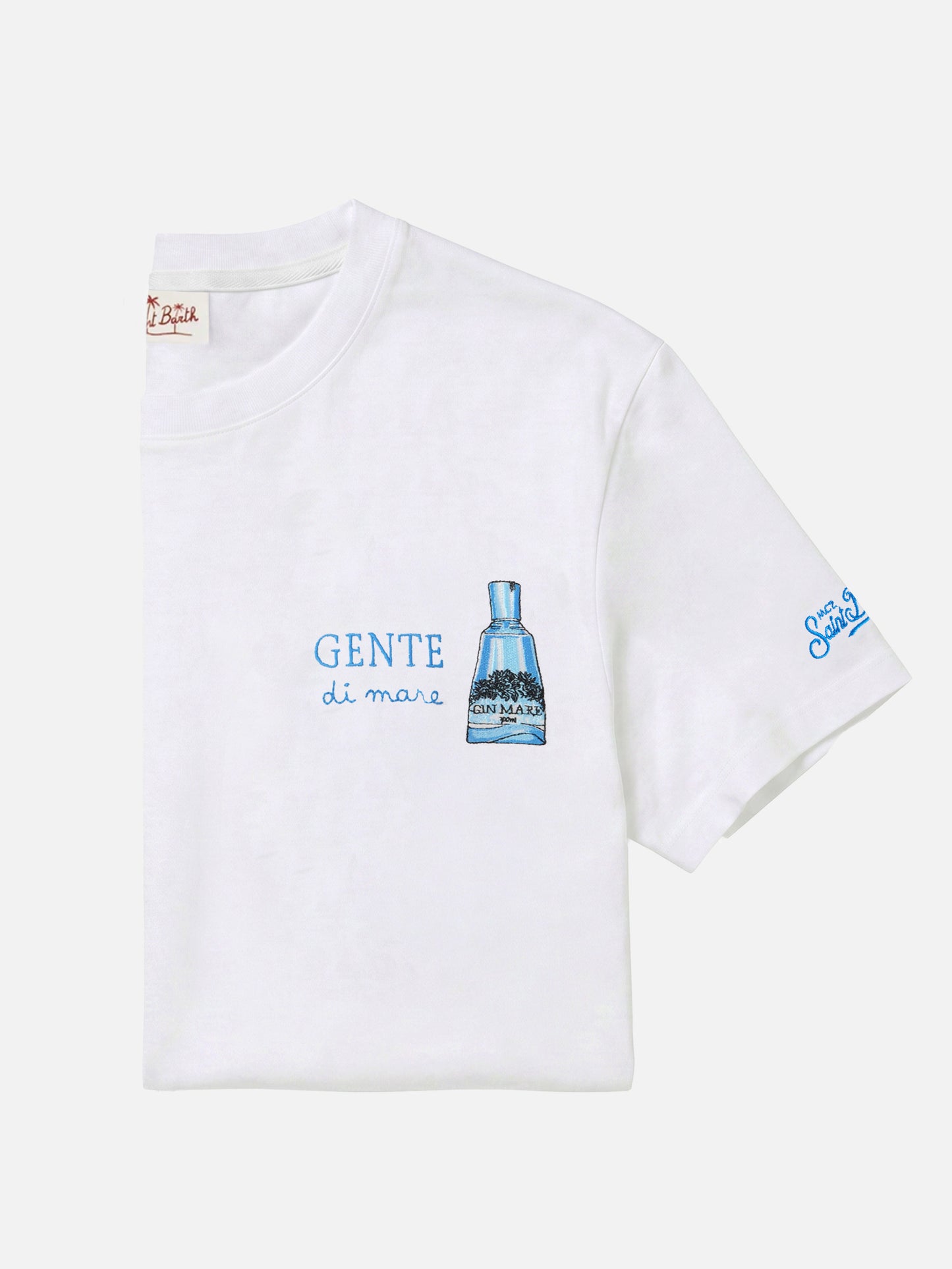 Camiseta Portofino blanca con bordado Gente Di Mare | Edición Especial 