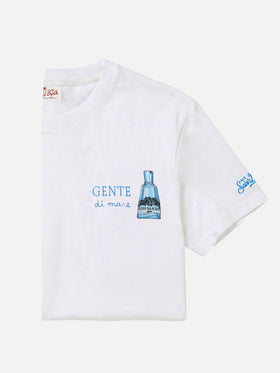 Camiseta Portofino blanca con bordado Gente Di Mare | Edición Especial 