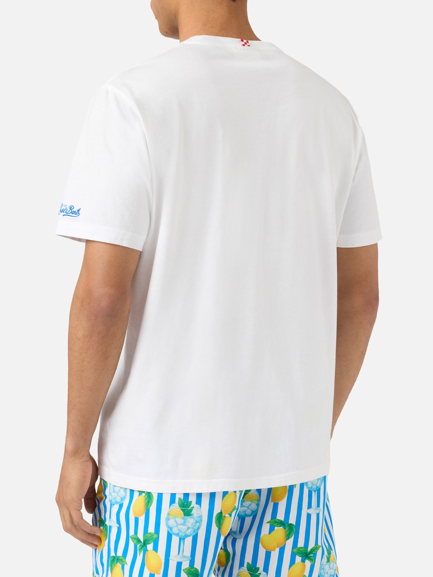 White Portofino T-shirt with Gente Di Mare embroidery | Special Edition