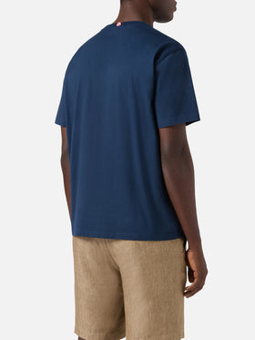Blue Portofino T-shirt with Grand Slam embroidery