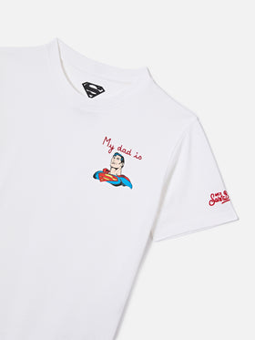 T-shirt Portofino Jr con ricamo My Dad Is Superman | Special Edition