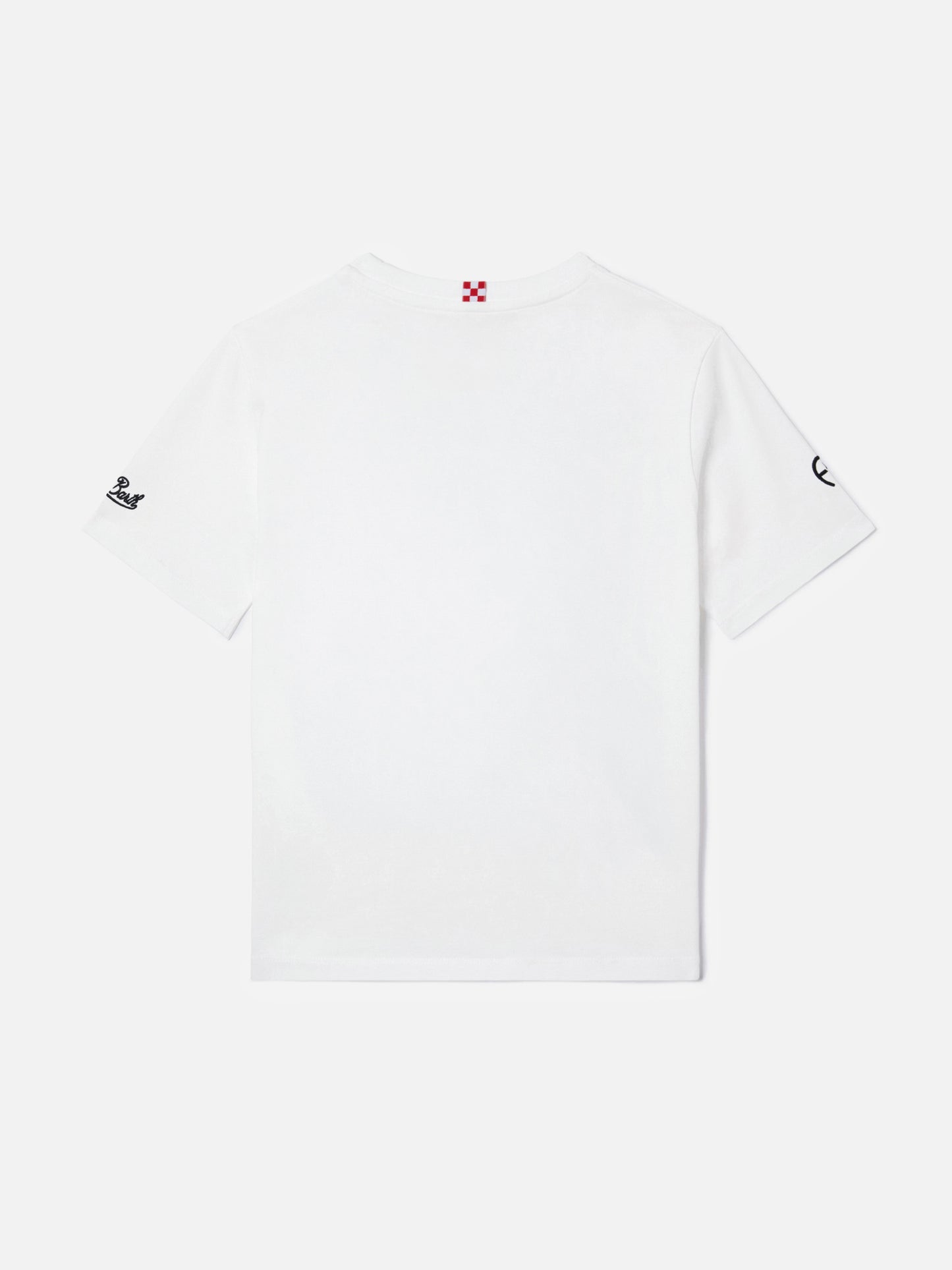 Portofino Jr white t-shirt with AS Roma Roma ti amo embroidery | AS ROMA SPECIAL EDITION