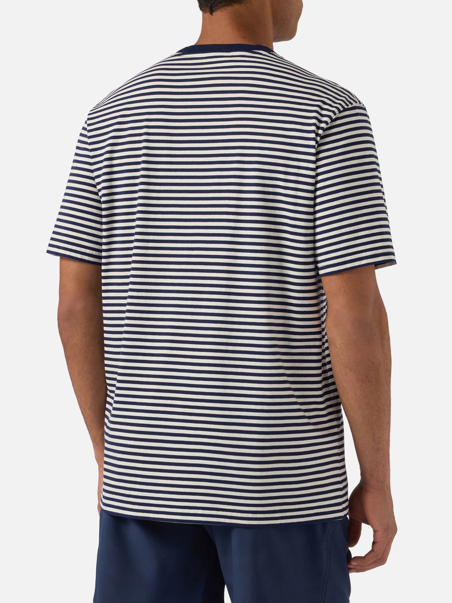 Camiseta Portofino de rayas azules con bordado Sapore di Mare | Edición especial 
