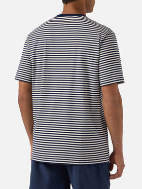 Camiseta Portofino de rayas azules con bordado Sapore di Mare | Edición especial 