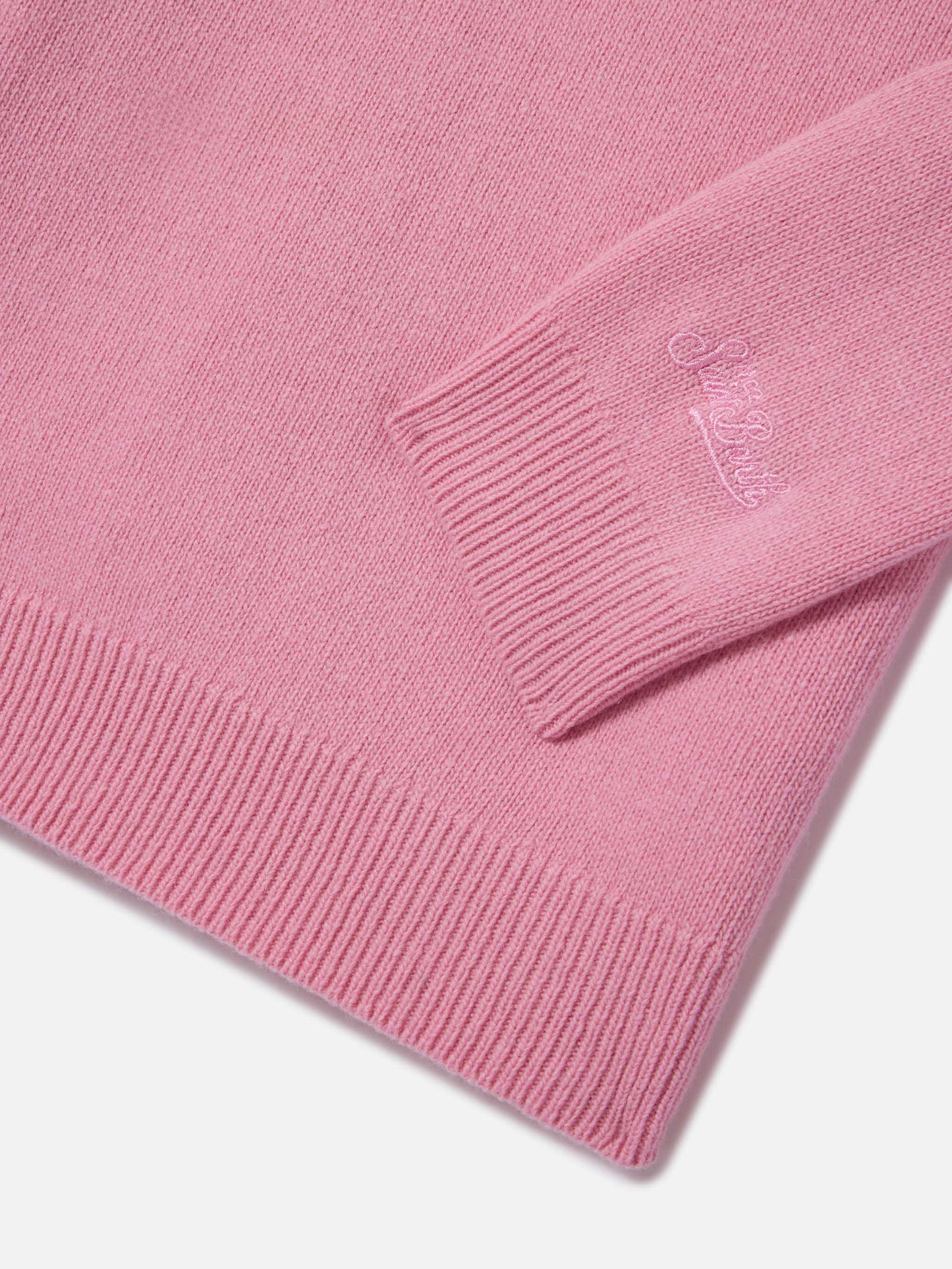 Prenda de punto con cuello redondo Princess en rosa con lettering Monella 