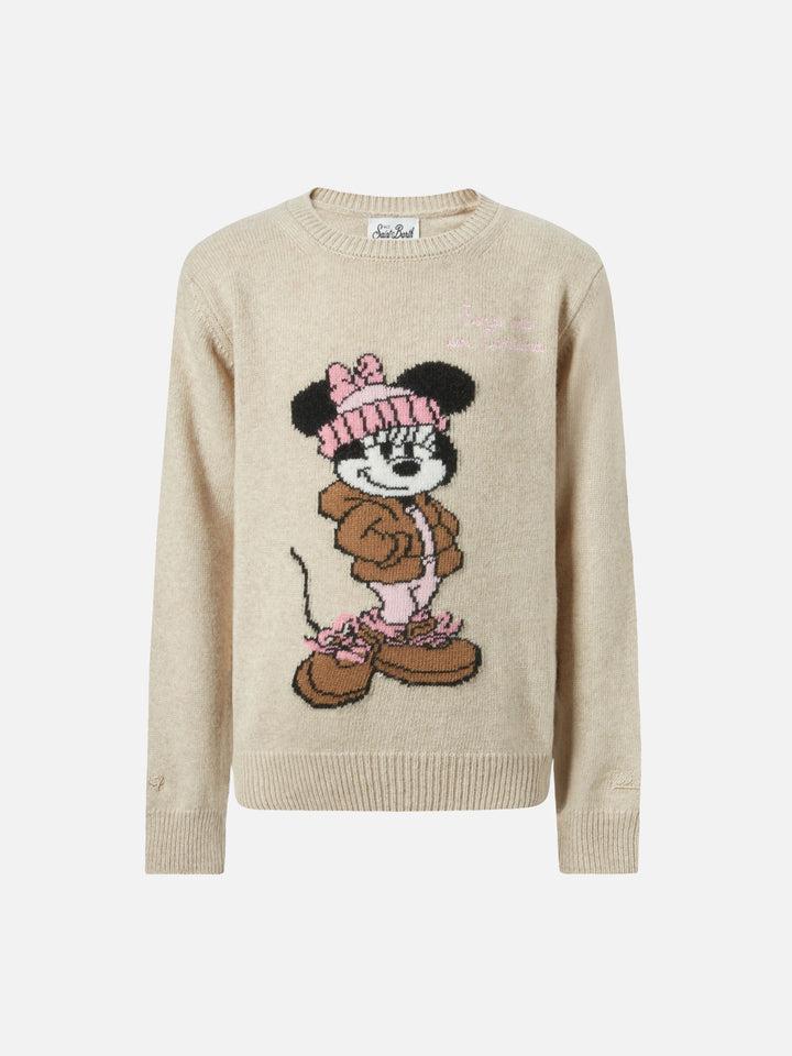 Maglione in misto cashmere Princess con jacquard Minnie | DISNEY SPECIAL EDITION