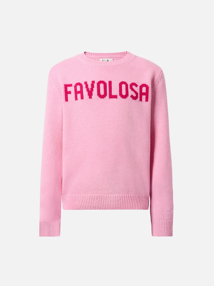 Princess cashmere-blend sweater with Favolosa jacquard