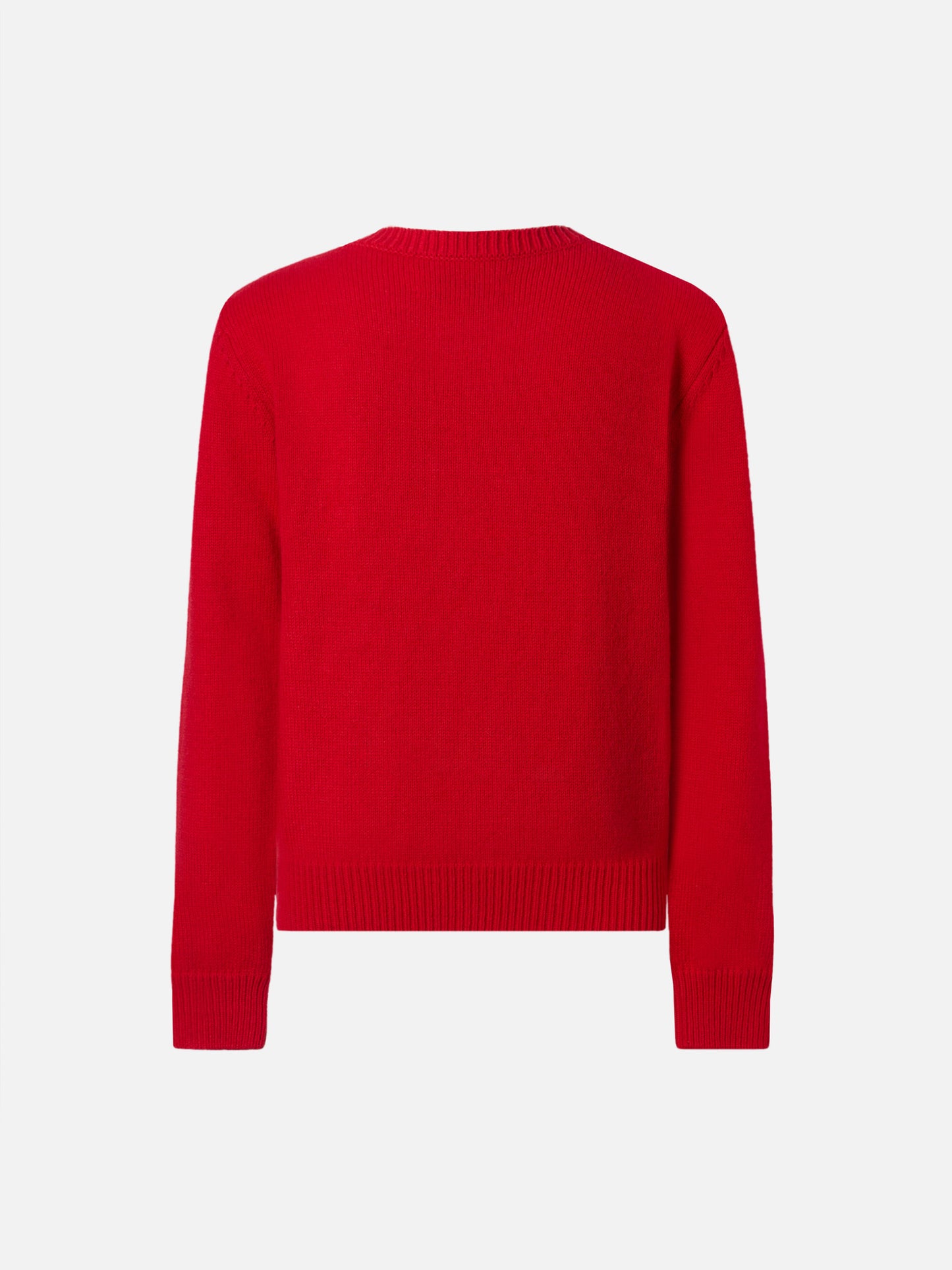 Princess cashmere-blend crewneck with Snoopy jacquard and velvet bow appliqué | PEANUTS SPECIAL EDITION