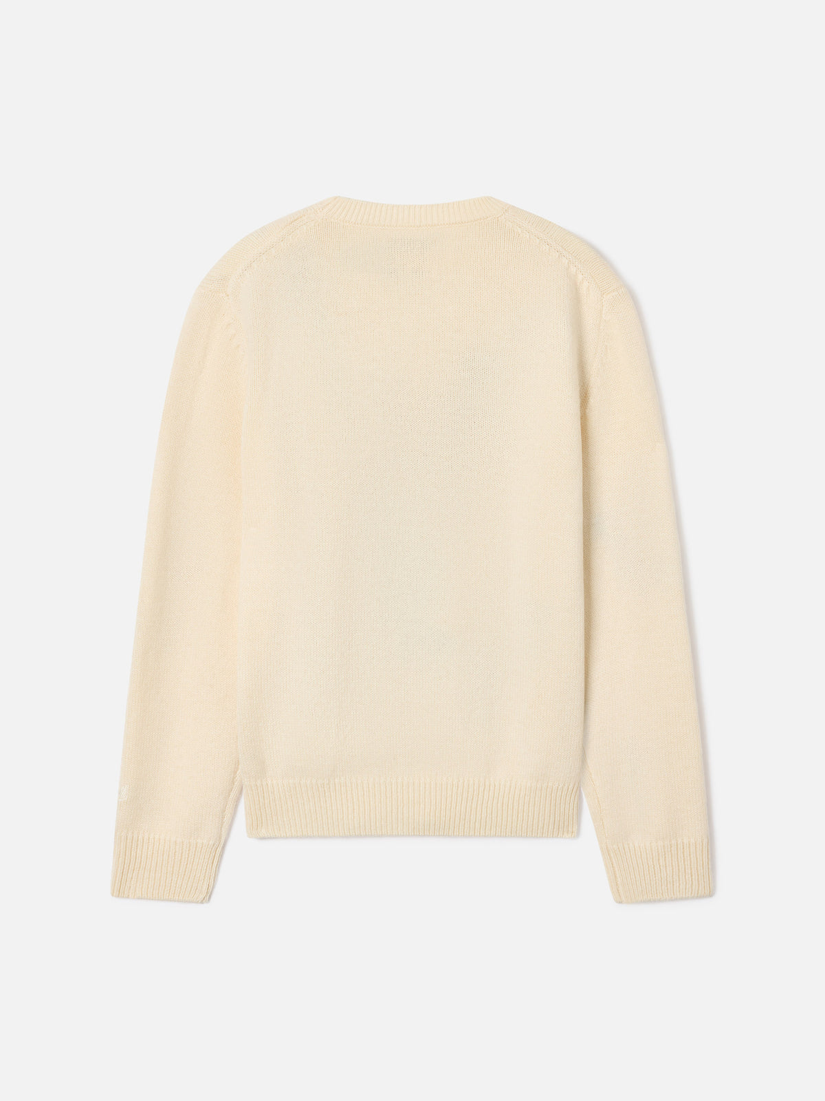Pull col rond en maille Cream Princess avec intarsia Snoopy | Special edition 