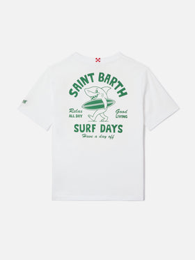 Portland Jr t-shirt with Surf Days maxi print on the back