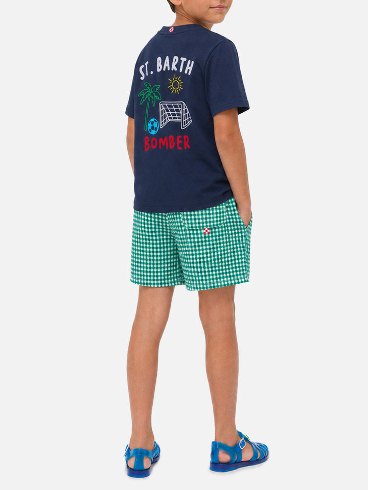 Camiseta Portland Jr con bordado Bomber 