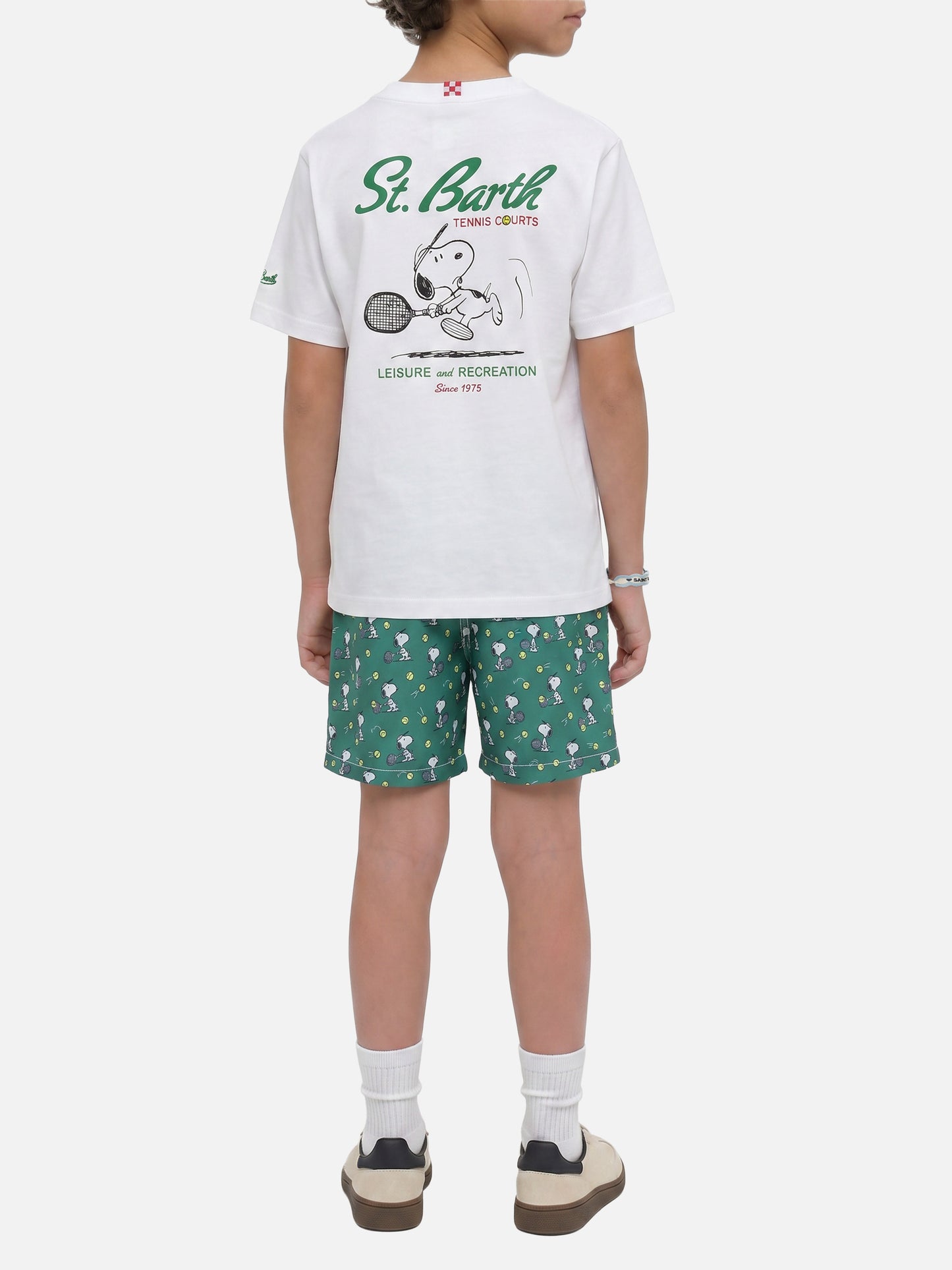 T-shirt Portland Jr avec maxi imprimé Tennis Courts | Édition spéciale 