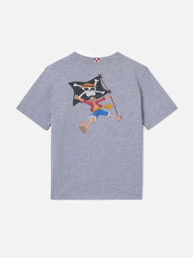 Grey Portland Jr t-shirt with Monkey D. Luffy print | ONE PIECE SPECIAL EDITION