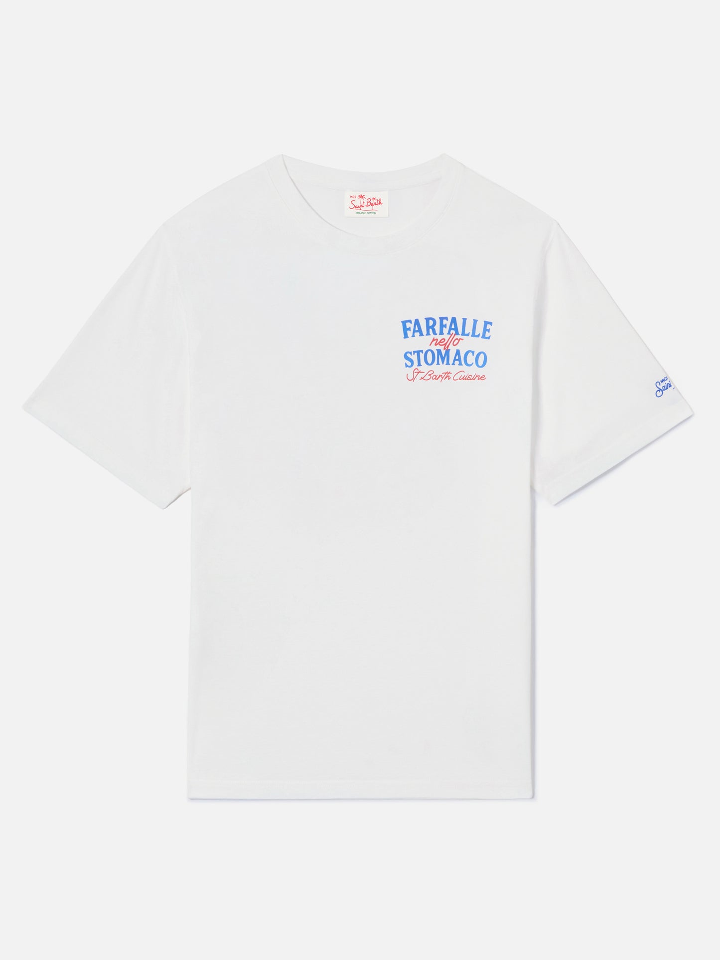 Camiseta White Portland con estampado Farfalle Nello Stomaco 