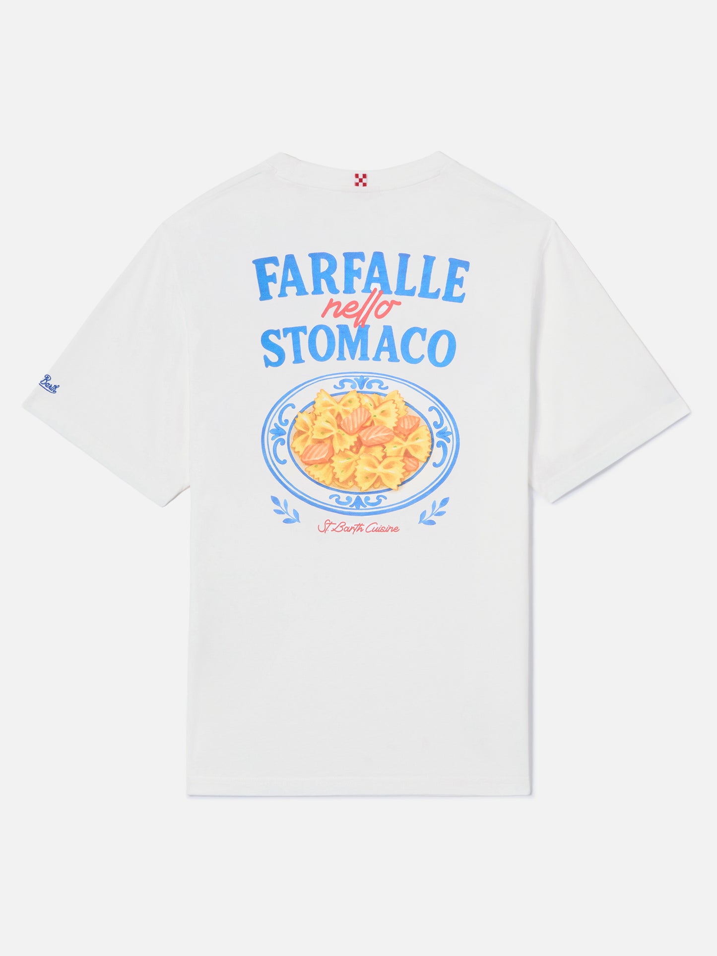 Camiseta White Portland con estampado Farfalle Nello Stomaco 