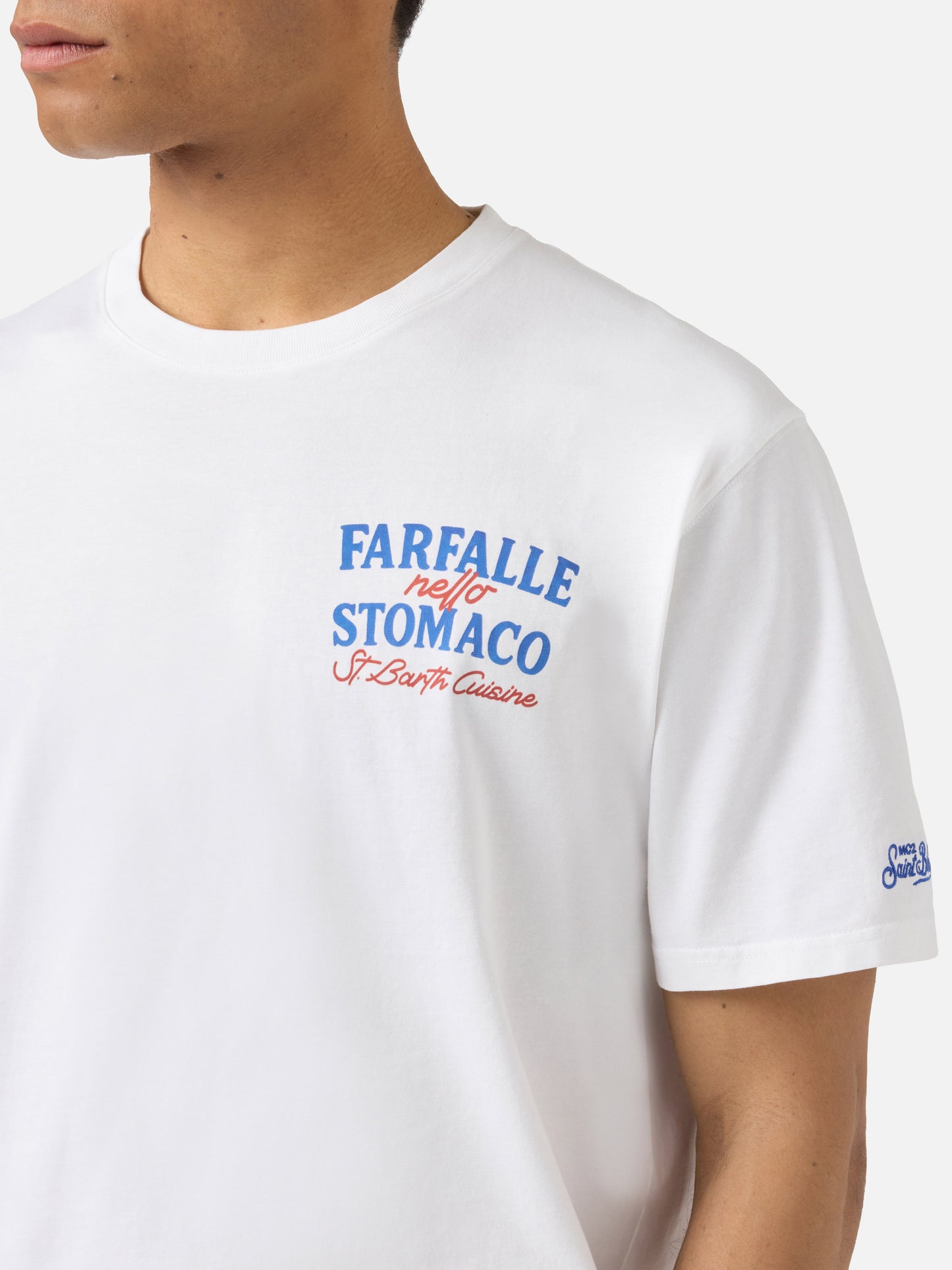 Camiseta White Portland con estampado Farfalle Nello Stomaco 