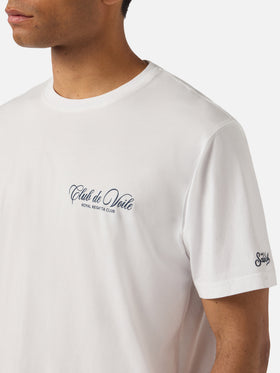 T-shirt Portland blanc avec imprimé Club de Voile 