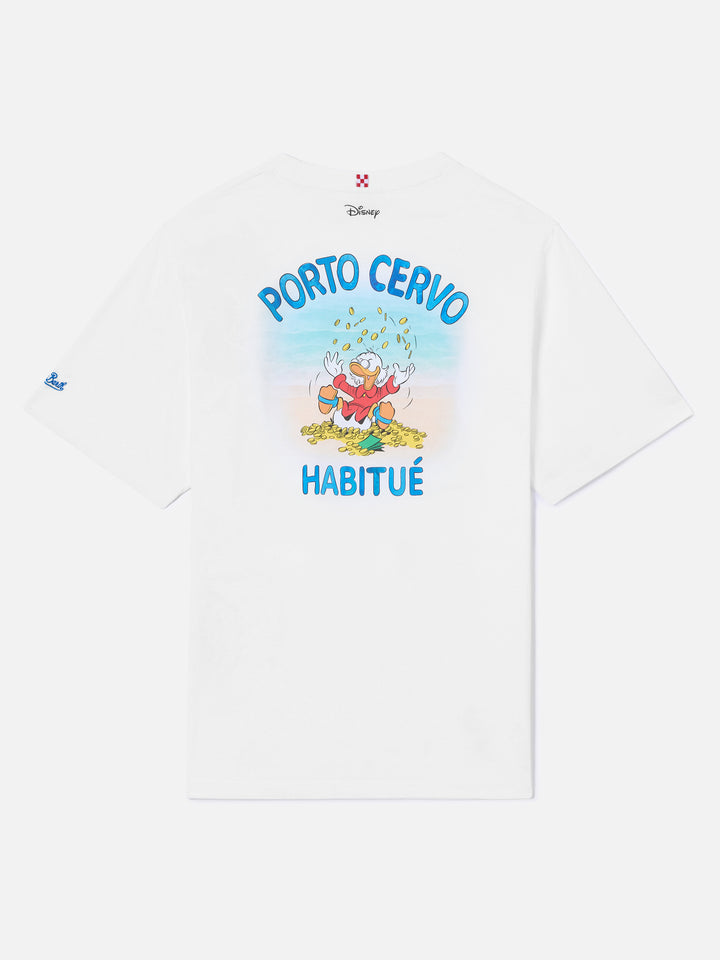 White Portland t-shirt with Porto Cervo Habitué print | Special Edition