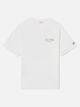 T-shirt White Portland avec imprimé La Plage 