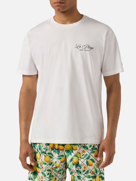 T-shirt White Portland avec imprimé La Plage 