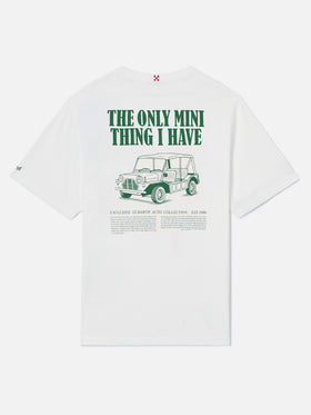 White Portland t-shirt with The Only Mini Thing I Have print