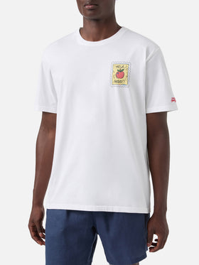 T-shirt White Portland avec illustration Mela Godo 