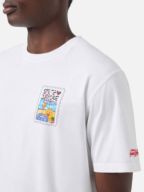 T-shirt Portland blanc avec illustration Spritzo d’Amore 