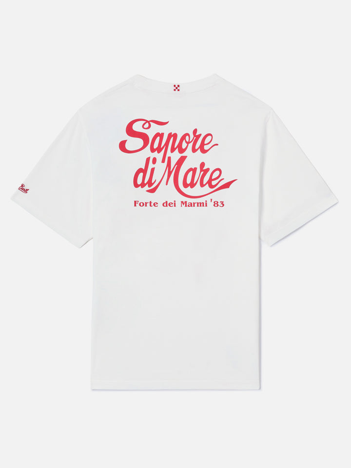 T-shirt Portland bianca con stampa Sapore di Mare | Edizione Speciale