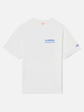 White Portland t-shirt with La coppia più bella del mondo print | Special Edition