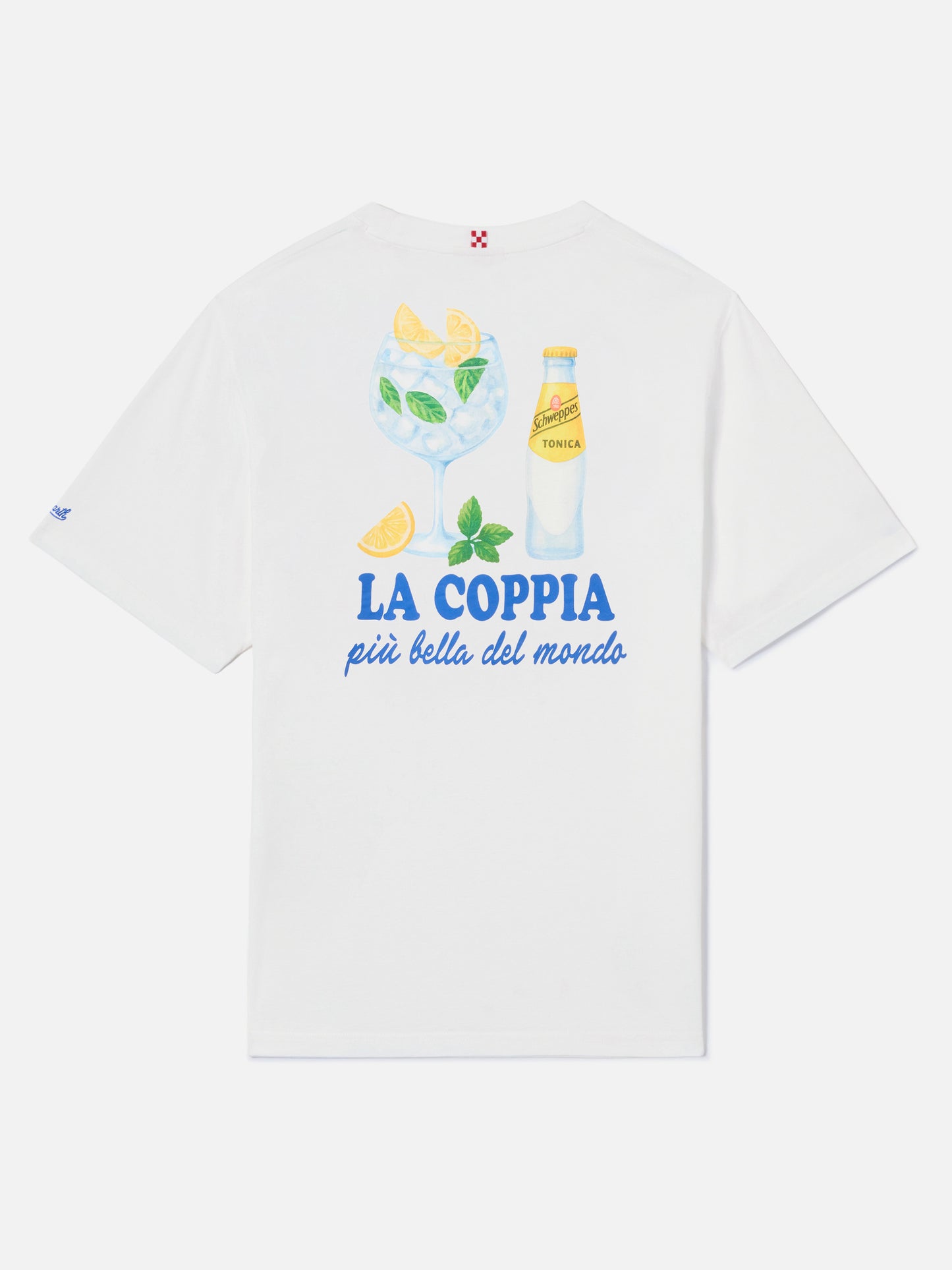 White Portland t-shirt with La coppia più bella del mondo print | Special Edition