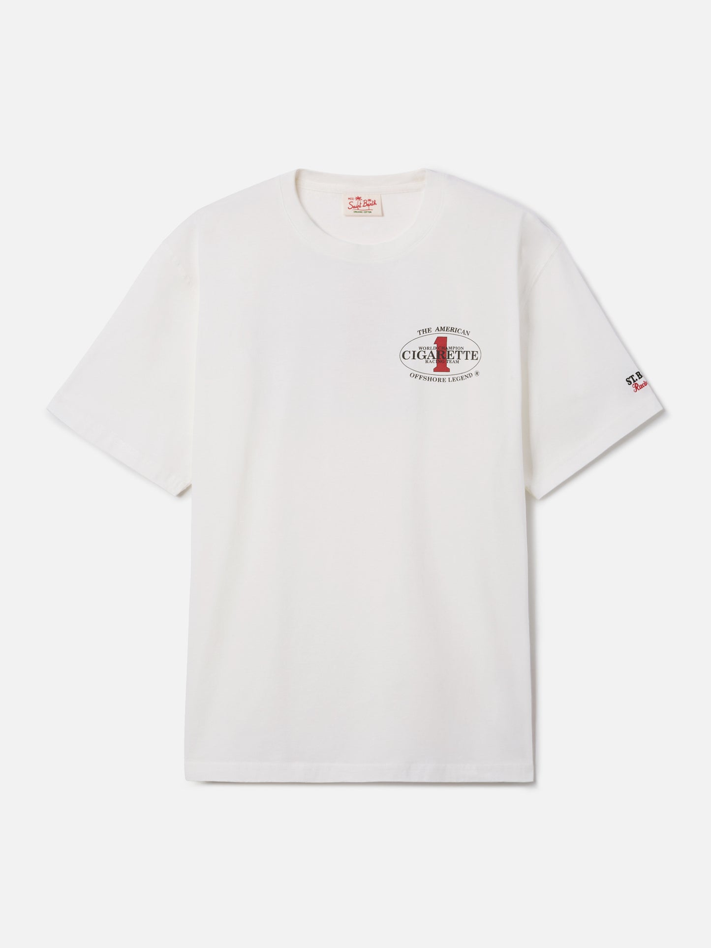 T-shirt Portland panna con stampa Cigarette Racing | Special Edition