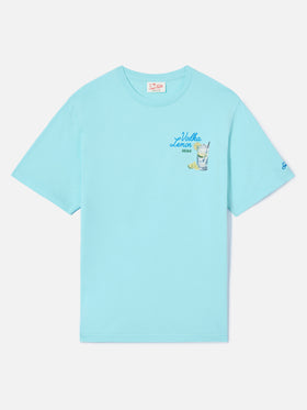 T-shirt Portland vert aqua avec illustration Vodka Lemon Drink 