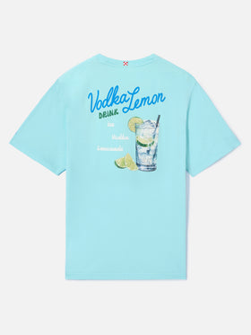 T-shirt Portland vert aqua avec illustration Vodka Lemon Drink 