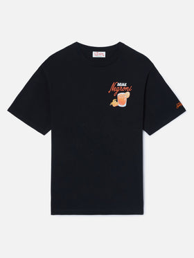 Camiseta Black Portland con ilustración Negroni Drink 