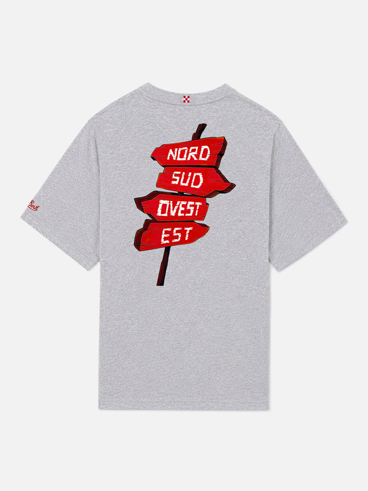 Graues Portland-T-Shirt mit Nord Sud Ovest Est-Print | Special Edition 