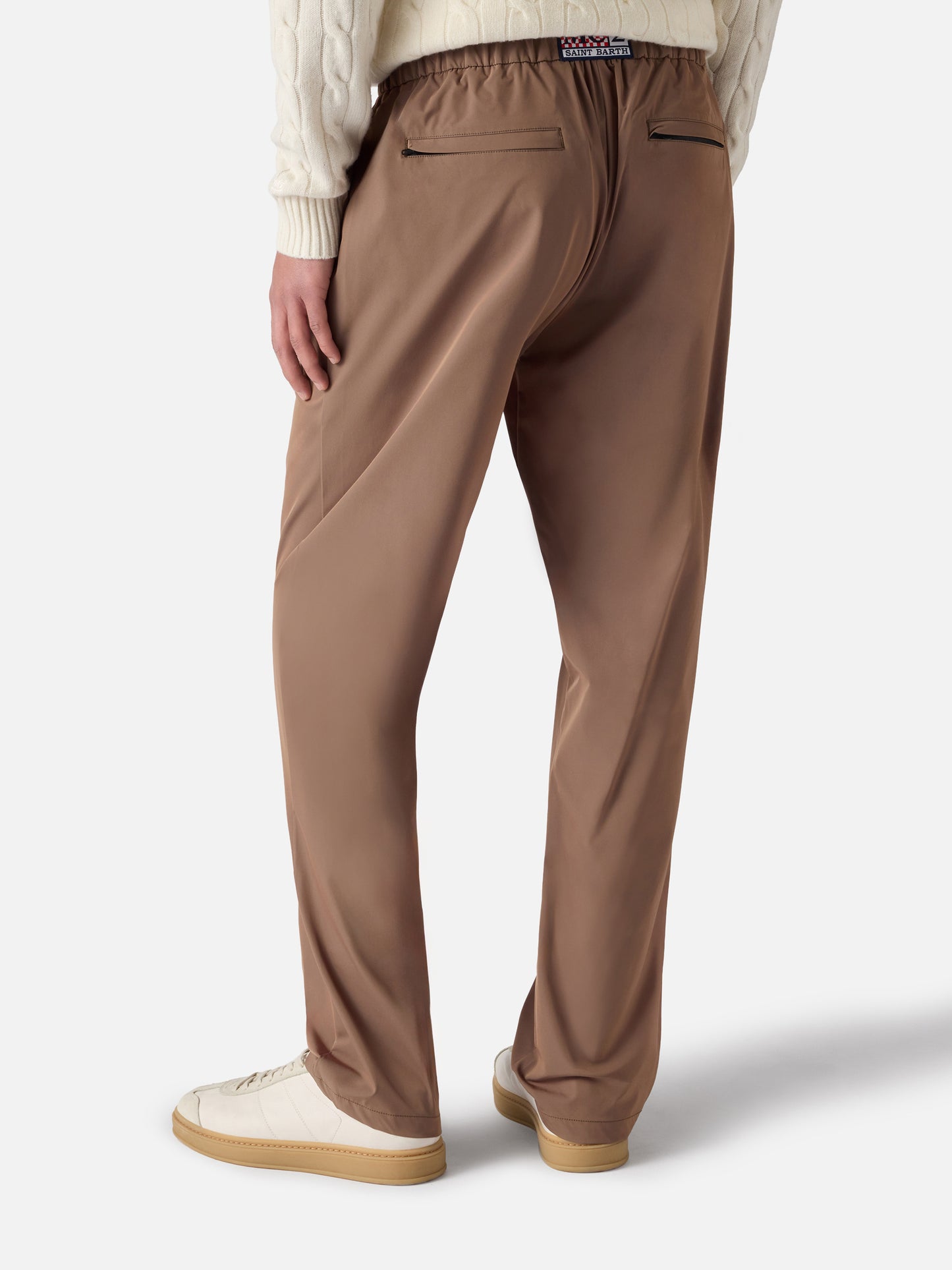 Pantaloni casual da uomo color kaki Porter