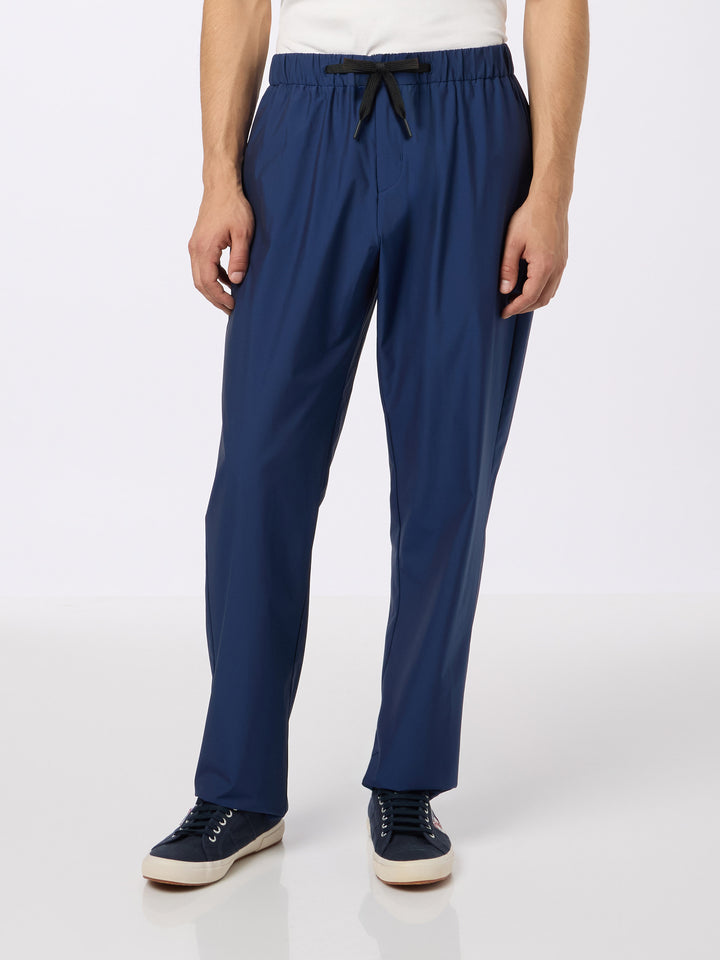 Man navy blue casual pants Porter - MC2 Saint Barth