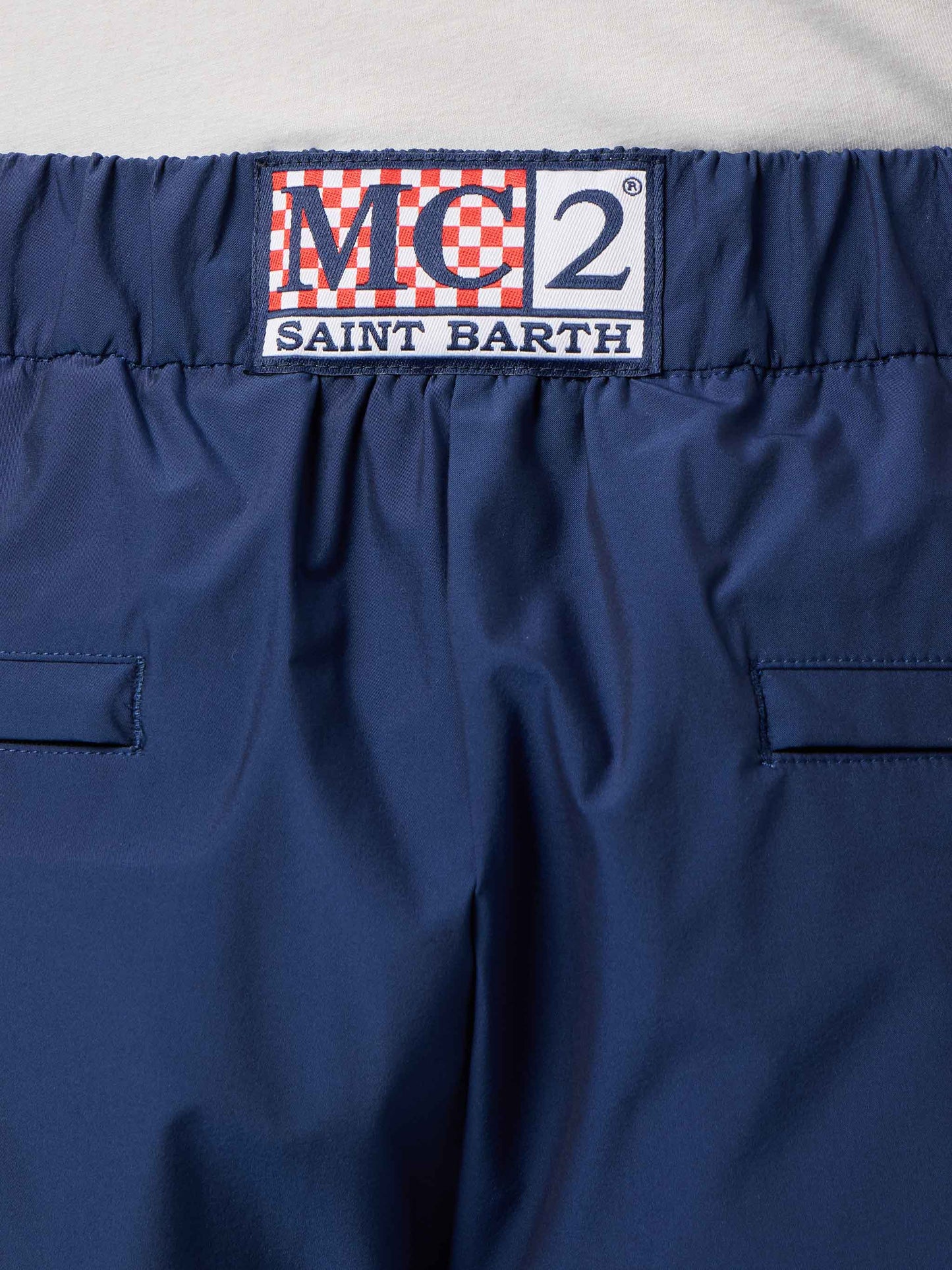 Man navy blue casual pants Porter - MC2 Saint Barth