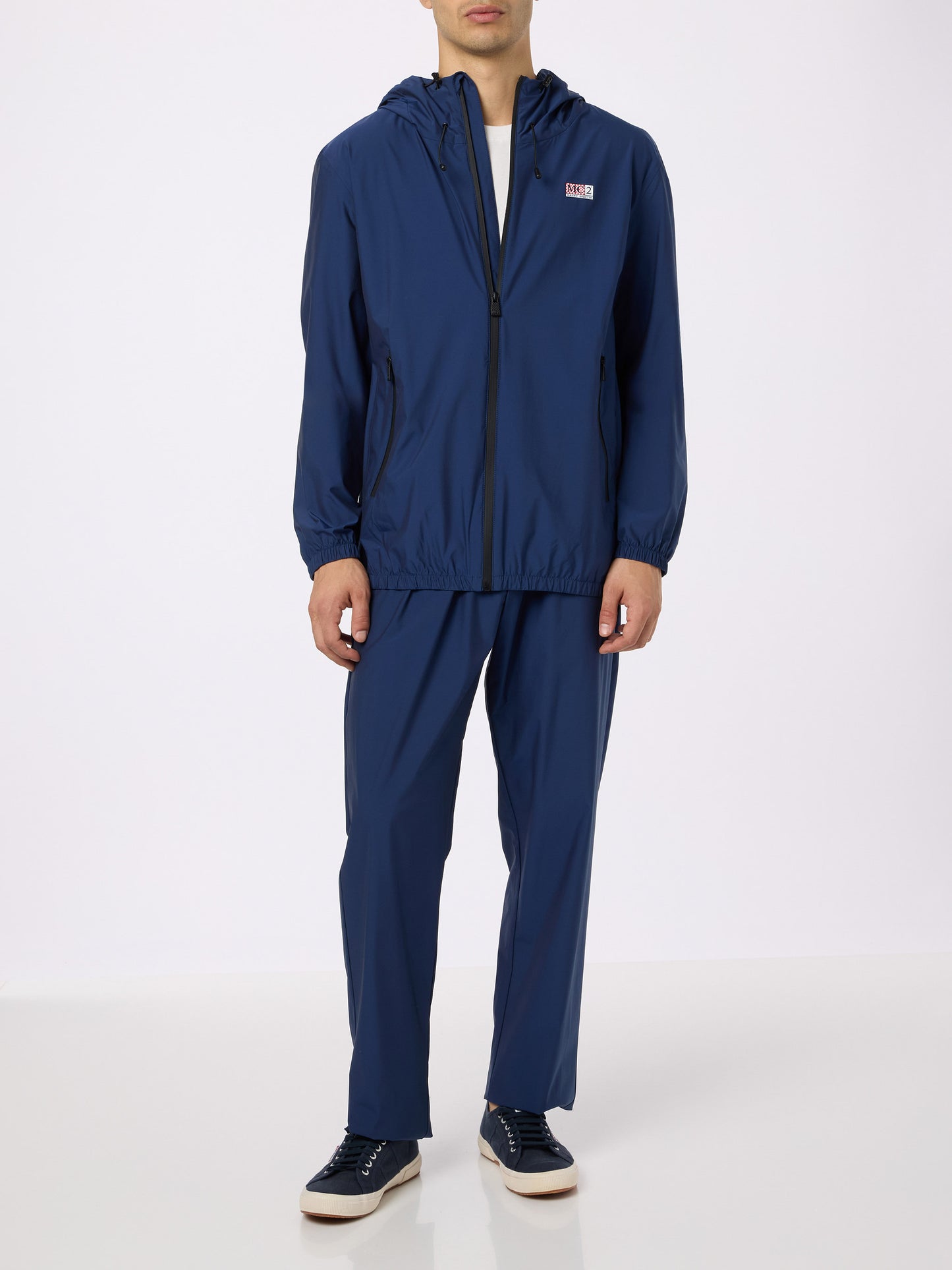 Man navy blue casual pants Porter - MC2 Saint Barth