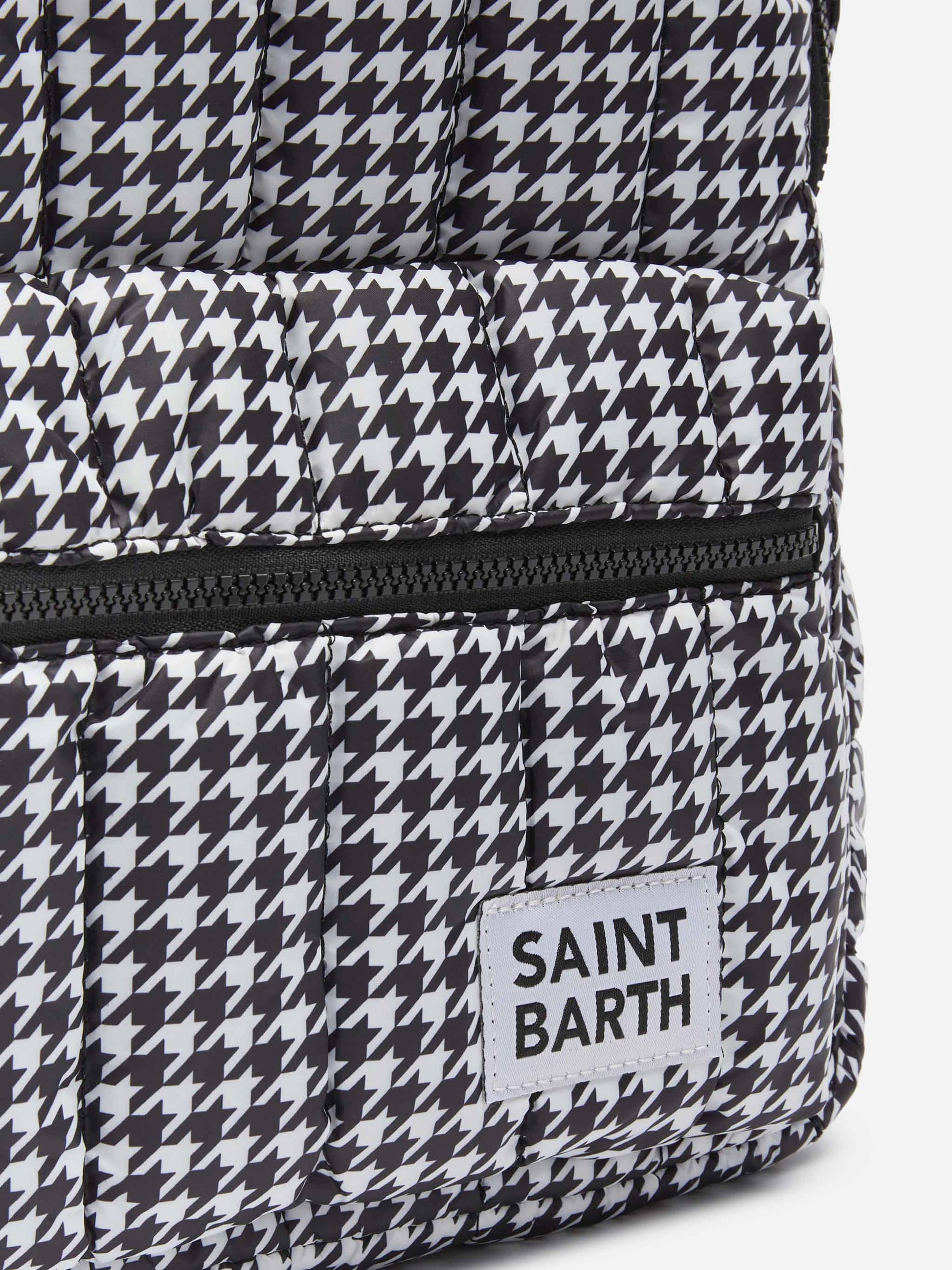 Puffer backpack with pied de poule print - MC2 Saint Barth