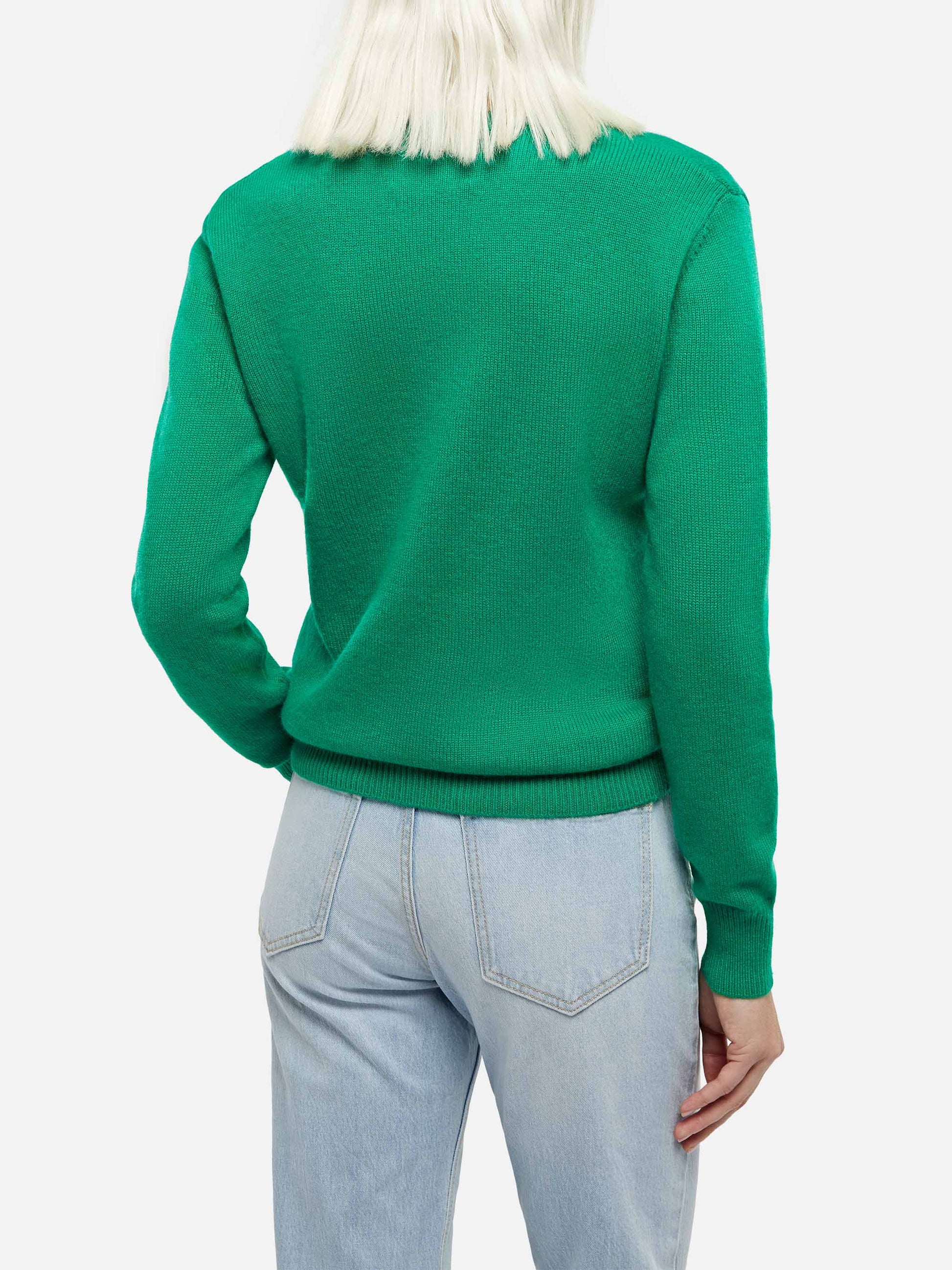 Woman brushed sweater with daisy print - MC2 Saint Barth