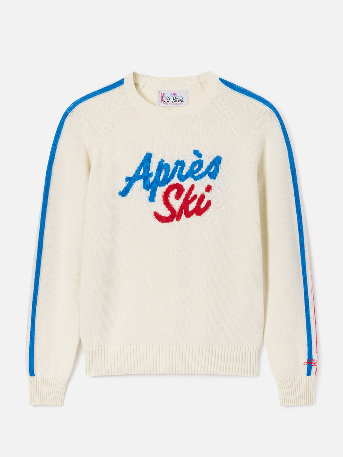 Jersey de punto de cuello redondo Off white New Queen con bordado Après Ski 