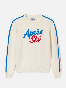 Jersey de punto de cuello redondo Off white New Queen con bordado Après Ski 