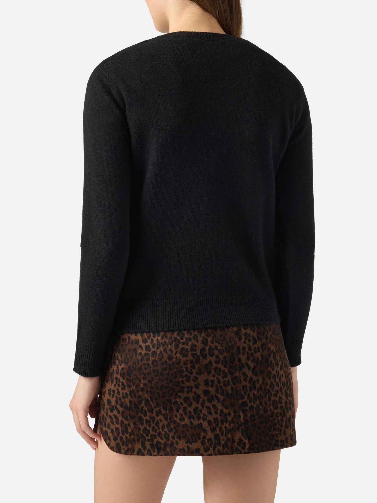 Woman black sweater New Queen with embroidery Vip club Cortina | VIP CLUB CORTINA SPECIAL EDITION