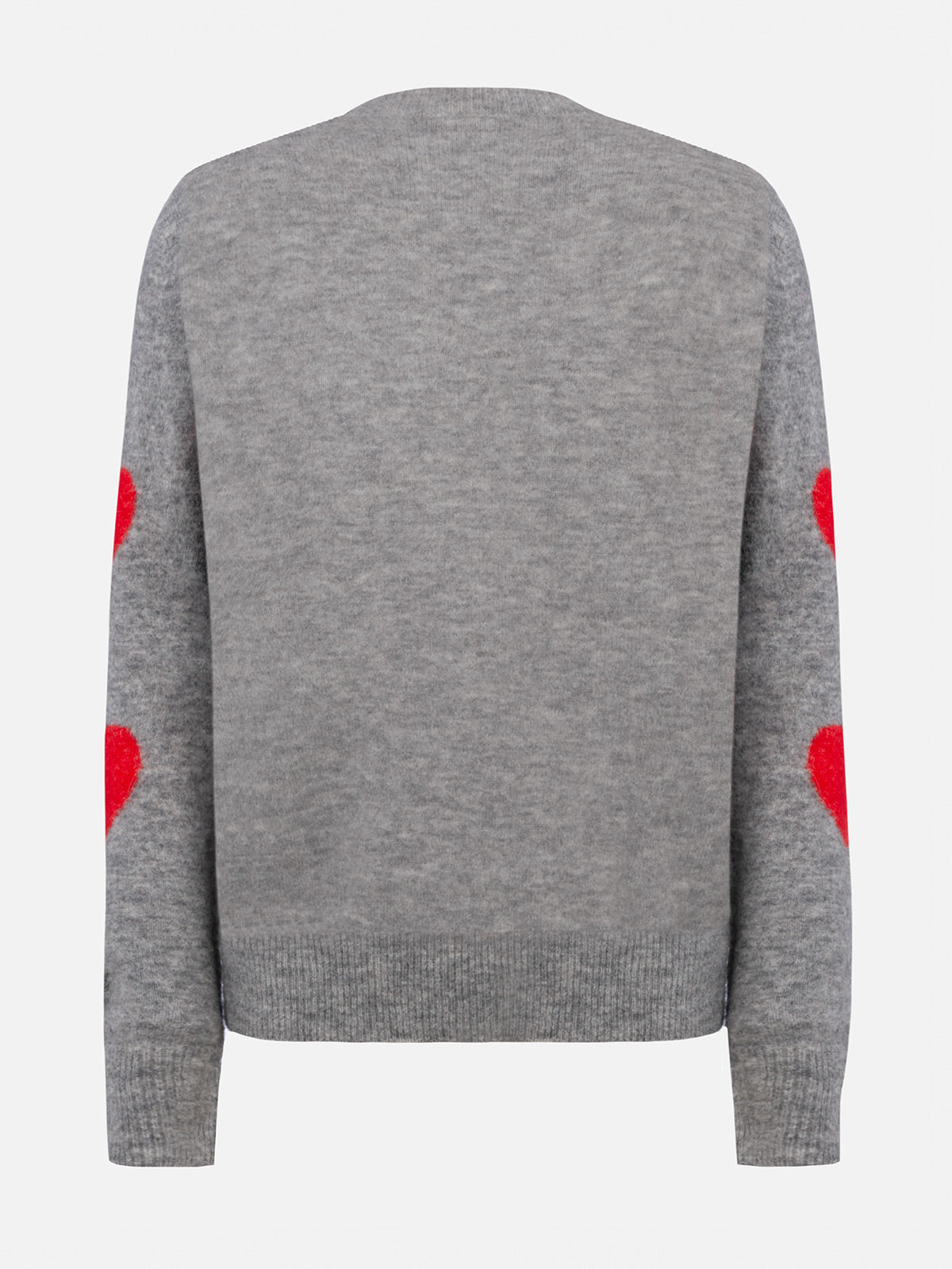 Woman grey sweater New Queen Kissene frega embroidery - MC2 Saint Barth